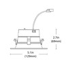 NICOR Lighting DLR4(v6) 4-inch White Selectable Recessed LED Downlight (DLR4607120SWH)