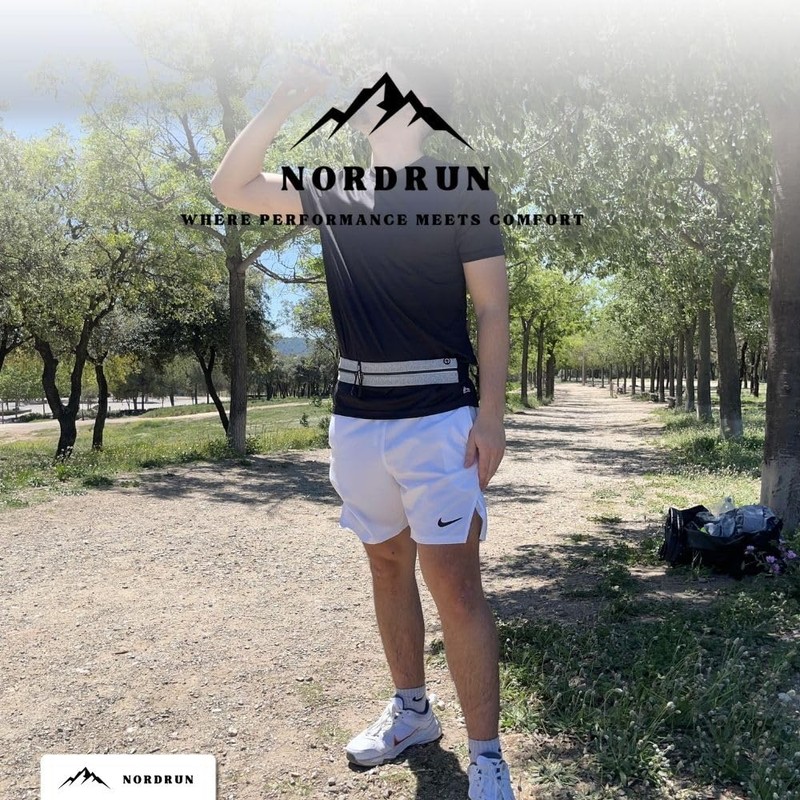 Nordrun Slim Running Belt Bag, gray