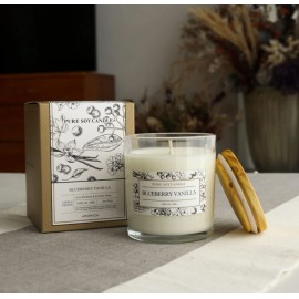 Aronica BlueBerry Vanilla Candles Scent Gifts, Pure Soy Candles 7.05 oz