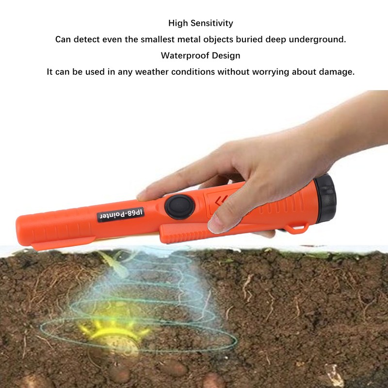Metal Detector Pinpointer Sensitive Portable Waterproof Handheld Pin Pointer Wand