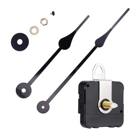 Fenteer Clock Movement Mechanism Quartz Kit with 7" Black Minute Hands 0.83" Thick Dial
