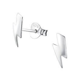 Lightning Bolt Earrings - Sterling Silver