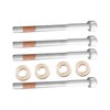 Dixhills Injector Clamp Bolt with Washer Seal Kit Compatible with
