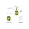 JewelryPalace Class 1.7ct Oval Cut Natural Gemstones Green Peridot Birthstone