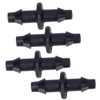 Deror 100pcs 4/7 Hose Connector 2 Way Watering Drip Connector