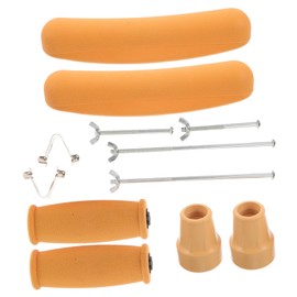 Gadpiparty 1set Underarm Crutch Replacement Parts Rubber Crutch Pads and Tips for Enhanced Safety and Comfort for Seniors and Mobility Assistance
