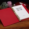OEAYA 1Pcs Metal A6 Notebook 20mm 6-Hole Ring Binder Mechanisms