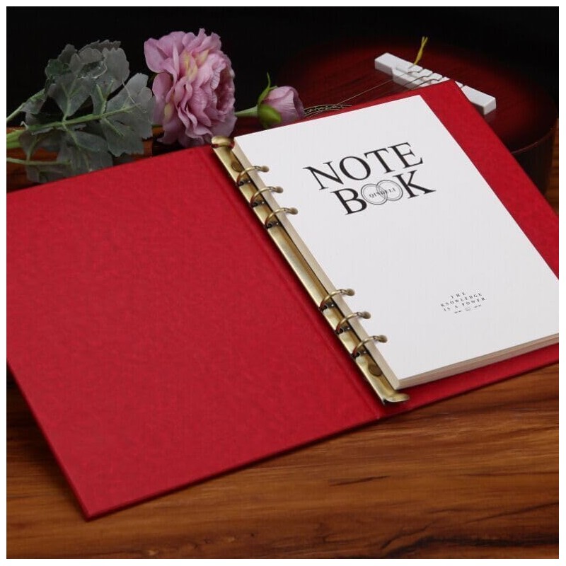OEAYA 1Pcs Metal A6 Notebook 20mm 6-Hole Ring Binder Mechanisms