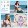 RadiVibe Shell Jewelry Set Puka Necklace Purple Shell Earrings Pearl