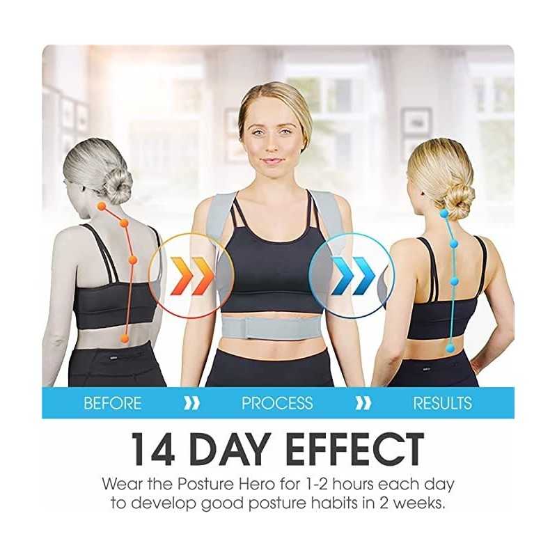 BODIFLX Posture Hero, Posture Corrector for Women & Men, Adjustable