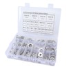 470Pcs Sealing Washer Aluminum Alloy Round Flat Washer Assortment Kit