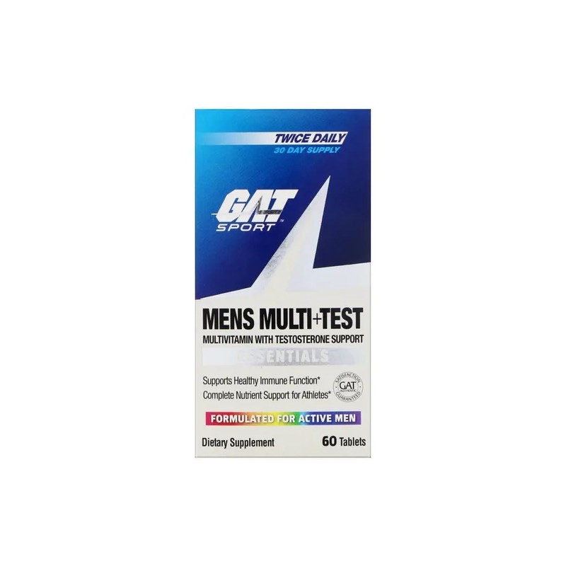 Multivitaminico Gat Mens Multi Test 60 Tabs Sabor Sin Sabor