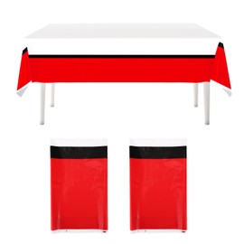 SAVITA 3pcs Cartoon Animation Party Tablecloth, 70X42 Inch Plastic Table Cover for Birthday Themed Parties Kids Events Supplies