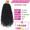 9 Packs Pre-twisted Passion Twist Hair 12 Inch Passion Twist