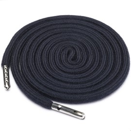 4 Pcs 53'' Drawstring Cords Replacement Drawstrings in 10 Colors facor,with 3 Style Easy Threader for Sweatpants Shorts Pants Hoodies(Dark Blue)