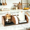 Acacia Coffee Bar Station Organizer Stand Caddy for Chemex Pour