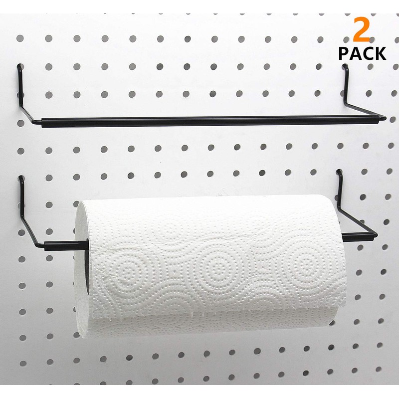 Paper Towel Holder for Pegboard, Extendable, Fit Any Standard Pegboard,