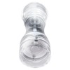 2Pcs Acrylic Manual Grinder Transparent Pepper Salt Mill Spice Jar