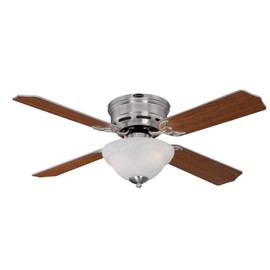 Westinghouse Lighting 7230400 Hadley Indoor Ceiling Fan with Light, 42 Inch, Brushed Nickel