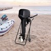 TFCFL Outboard Motor Stand Boat Engine Trolley Stand Heavy Duty