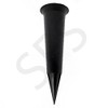 Plain black grave flower vase funeral spike pot