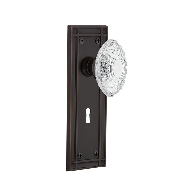 Nostalgic Warehouse 755251 Mission Plate, Surface Mounted, Timeless Bronze