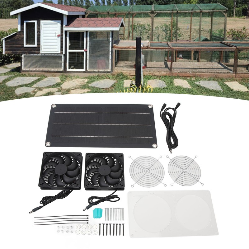 Solar Powered Fan 10W 6V Portable Monocrystalline Silicon PET Laminated