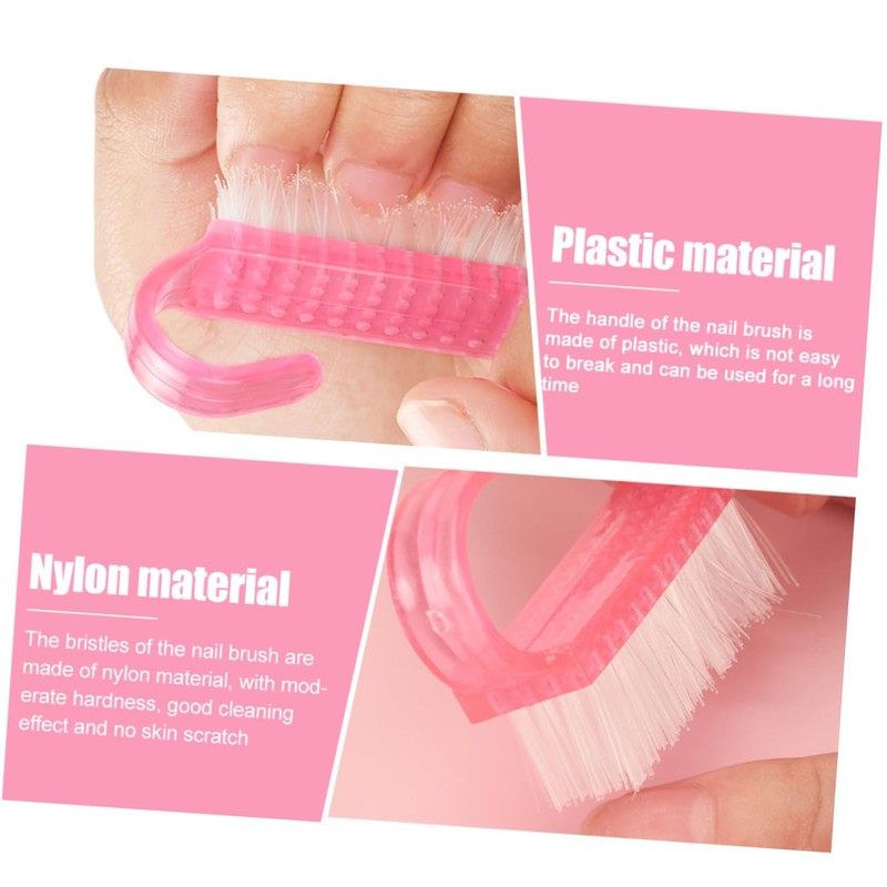 Ipetboom 12pcs Nail Art Brush Bristles Nail Brush for Cleaning