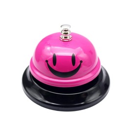 Desk Bell,Call Service Bell, Call Bell,Customer Service Bell, Hotel .Service Call Bell Metal for Hotel Restaurant Counter Desk Bell Ring Call Front Desk Kitchen Bar Service Call Desk（ Rose red）