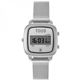 TOUS Digital Watch with Steel Strap D Logo Mini Silver Classic, silver, Classic