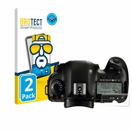 brotect 3D Curved Screen Protector compatible with Canon EOS 5D Mark IV (top plate display) (2 Pack) - Full Screen Coverage