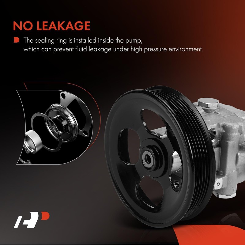 A-Premium Power Steering Pump, with Pulley, Compatible with Mitsubishi Lancer