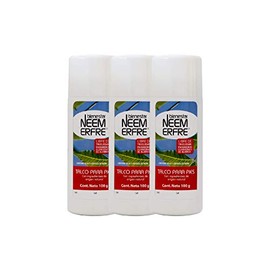 bienestar NEEM ERFRE Talco de Corteza de Neem Pulverzidad- Sin quimicos- Natural- Para Pies - Para toda la familia -Kit de 3 100 g cu - 3.52 oz each  