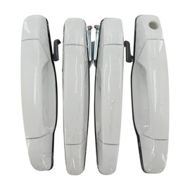 SONTIAN 284053446 White Exterior Door Handle Set Compatible with Chevy Silverado GMC Sierra 2007 2008 2009 2010 2011 2012 2013#84053444 20954826 25890276 25890275 20954825 4pcs