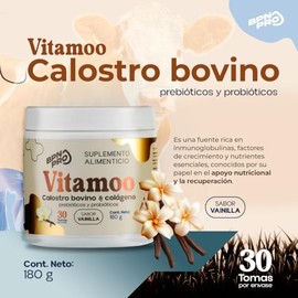 BPN PRO  Calostro Bovino Vitamoo Sabor Vainilla con Colgeno, Probiticos y Prebiticos  Suplemento para Salud Digestiva y Bienestar Intestinal  Con...  