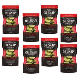 oh snap 8-Pack OH SNAP! Hottie Bites Hot & Spicy Pickle Snacking Cuts, 3.5 oz - Keto