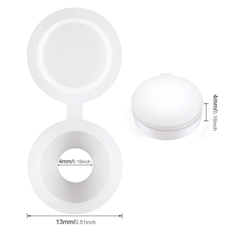 Plastic Hinged Screw Cover Caps Fold Screw Snap Covers Washer