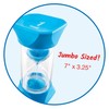 Learning Resources Jumbo-Sanduhr, 1-Minute-Sanduhr mit gummierten weichen Endkappen, für ruhige