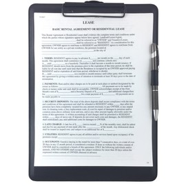 Trade Quest Clipboard Faux Leather Single (Black)