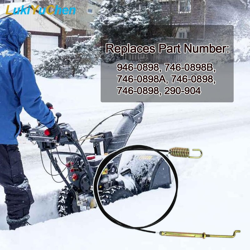 LukiYuChen 746-0898 946-0898 Clutch Drive Cable fits M-T-D Crafts-Man Snowblower