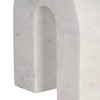 Sagebrook Home Marble, 6" H Horseshoe Tabletop Decor White, Horseshoe,