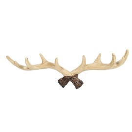 Comphic Vintage Deer Antlers Wall Hooks - 28cm Wall Mounted Clothes Hanger Coat Rack Key Holder for Decorative Wall Hook,A Easy Install