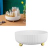 Rotatable Storage Tray Plastic Large Capacity Rotating Organizer Tray Desktop