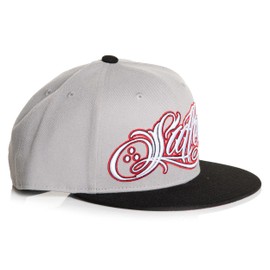 Sullen Men's Red Roses Graphic Tattoo Lifestyle Adjustable Flatbill Snapback Hat Black