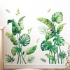 Tanlaby Palm Leaf Wall Sticker, Green Plants Wall Stickers, Tropical