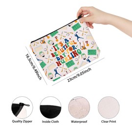 TSOTMO Hurling Gift It's A Beautiful Day for Hurling Makeup Bag Hurling Lovers Gift Gift for Sports Fans (for Hurling Bag CA)