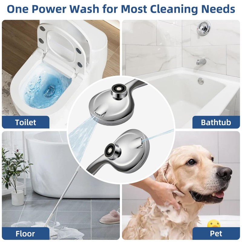 Sagetta Magnetic Handheld Shower Head with Filter, 10 Spray Modes,