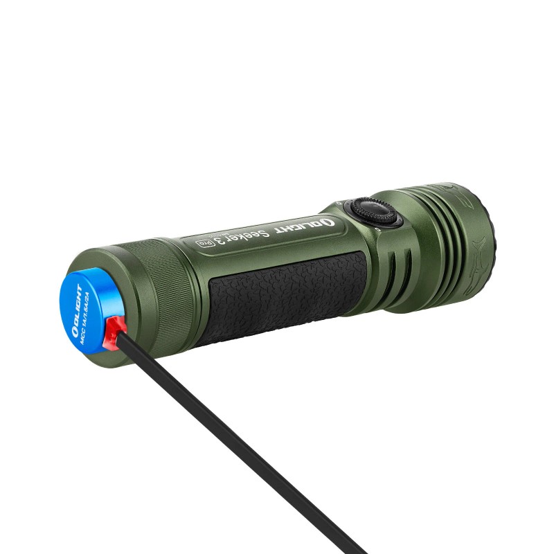 Olight Seeker 3 Pro OD Green Rechargeable Waterproof Flashlight, 4200