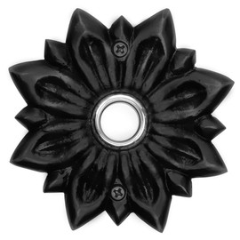 Waterwood Solid Brass Radiance Doorbell in Black - Wired & Illuminated Push Button from Environmentally Friendly Recycled Material