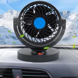 Unbranded 12V Powerful Quiet Car Fan USB Plug 360° Rotatable Cooling Fan